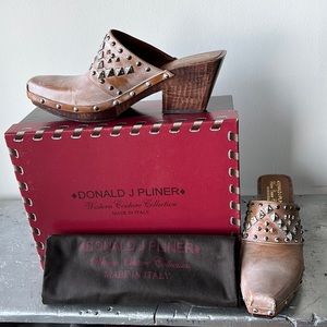 Donald Pliner Western Couture Clogs cowboy cowgirl